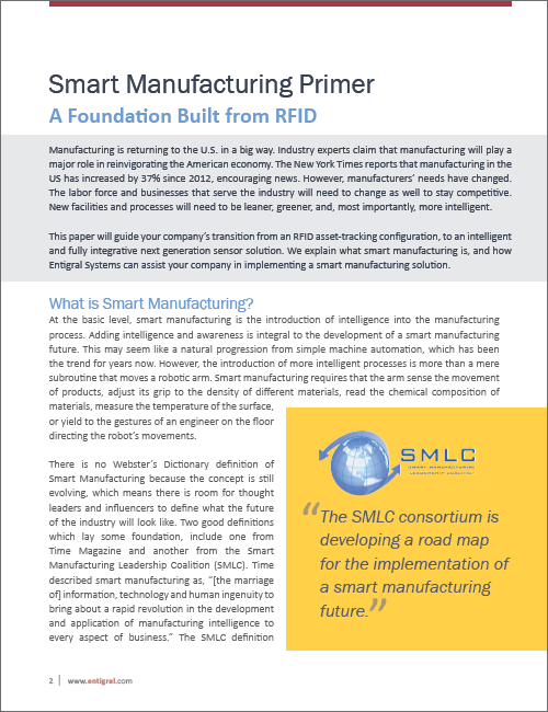 Smart Manufacturing Primer White Paper