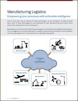 Applying IoT Tech to streamline Manufacturing Logistics